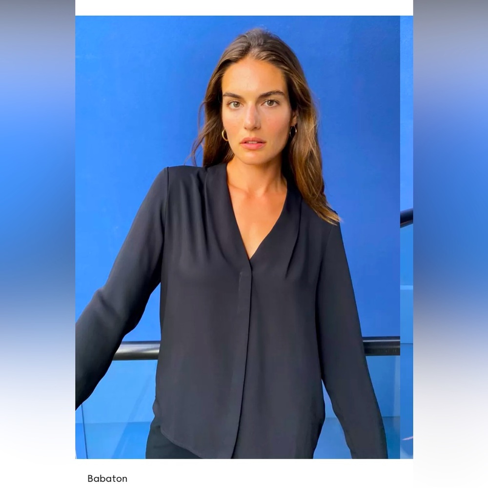 BNWT Babaton Power Blouse - XS, Black
